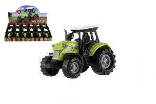 Obrázek z Traktor plast 11cm na baterie na volný chod se světlem (12)  RP: 1,00 Kč 